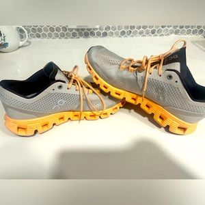 Sz 8 On Clouds. Light gray, orange, deep purple.